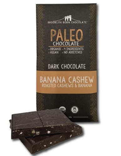Brooklyn Born Chocolate - Paleo Bar - Dark ChocBanana Cashew (60g)