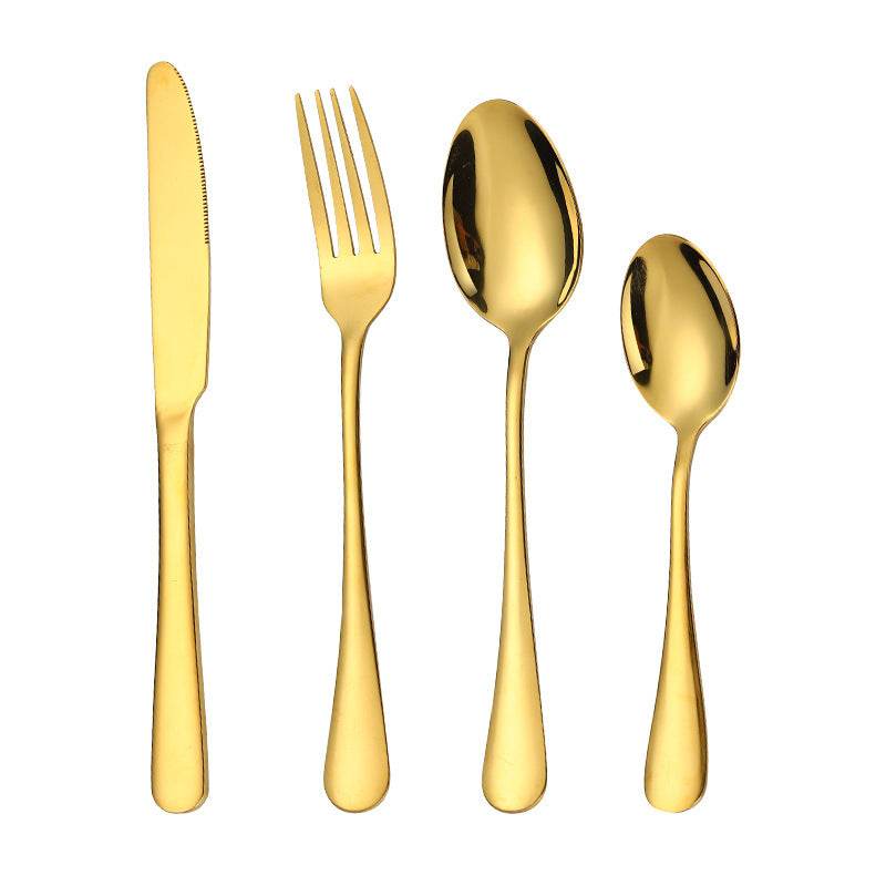 High-end tableware 24 piece set Cool Matching flatware