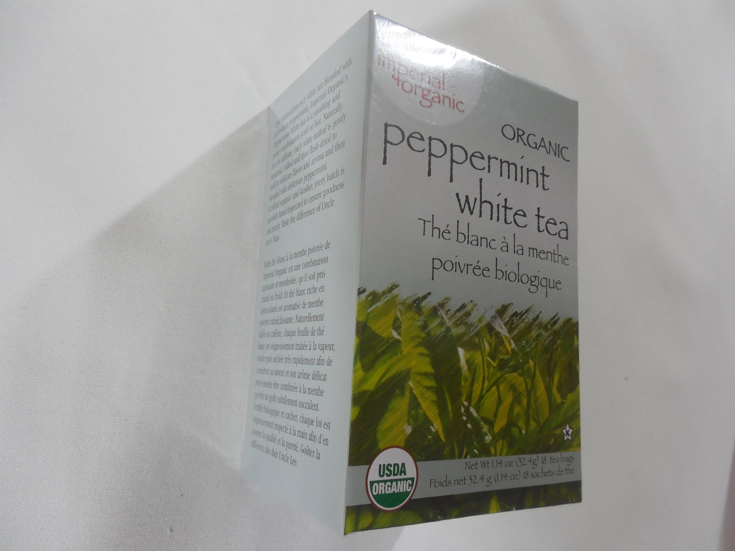 Uncle Lee's Tea - Imperial Organic Peppermint White (18bg)