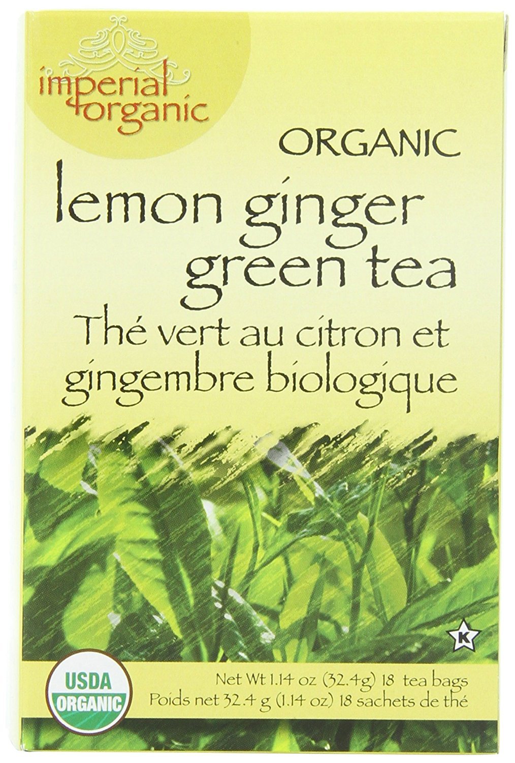 Uncle Lee's Tea - Imperial Organic Lemon Ginger Green (18bg)