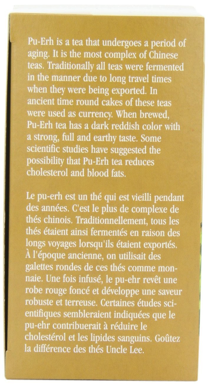 Uncle Lee's Tea - Imperial Organic Pu-Erh Tea (18bg)