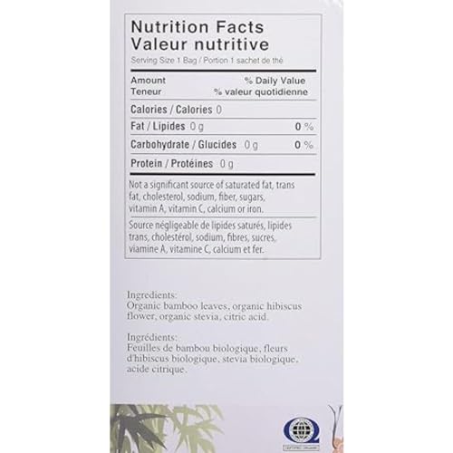 Uncle Lee's Tea - Organic Bamboo Tea Hibiscus (18bg)
