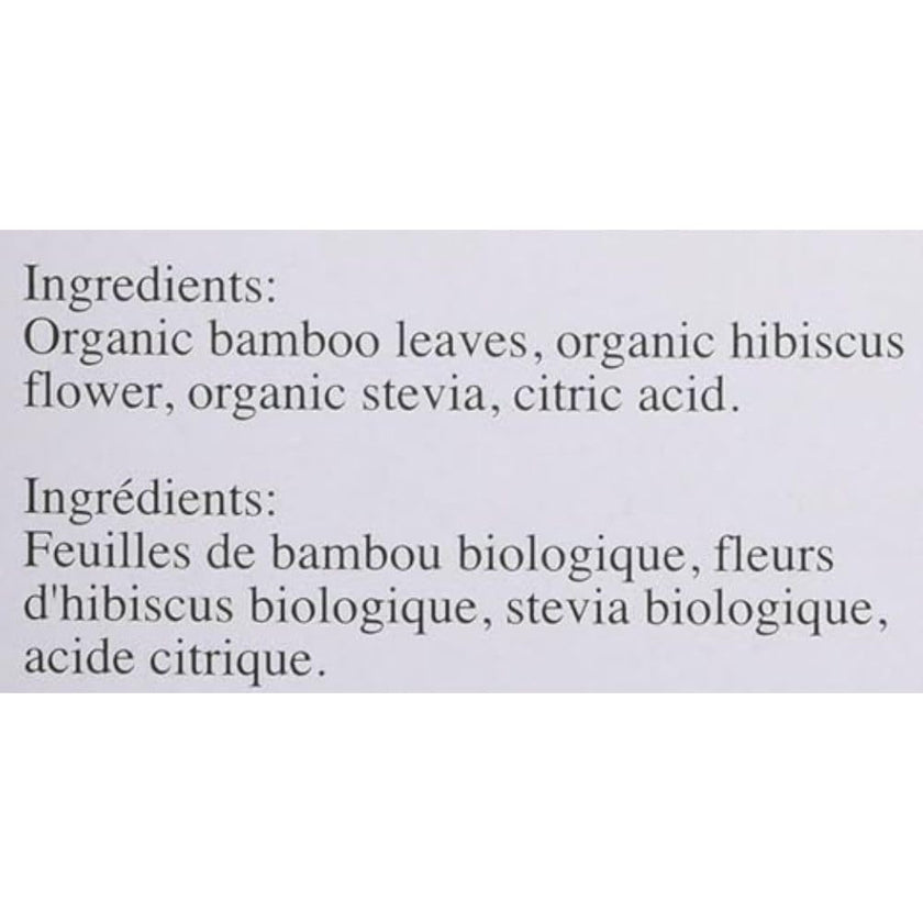 Uncle Lee's Tea - Organic Bamboo Tea Hibiscus (18bg)