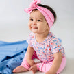 Bamboo Baby Short-Sleeved Onesie | Tangerine Crush