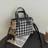 Fashion Houndstooth Shoulder Bags Portable Checkerboard Handbags All-match Messenger Crossbody Bag Women