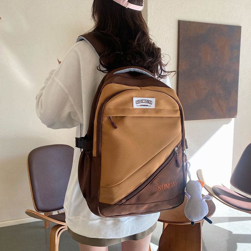 College Large Capacity Lightweight Girls Backpack for School