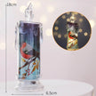 Christmas Transparent Electronic Flameless Candles Decorative Gifts