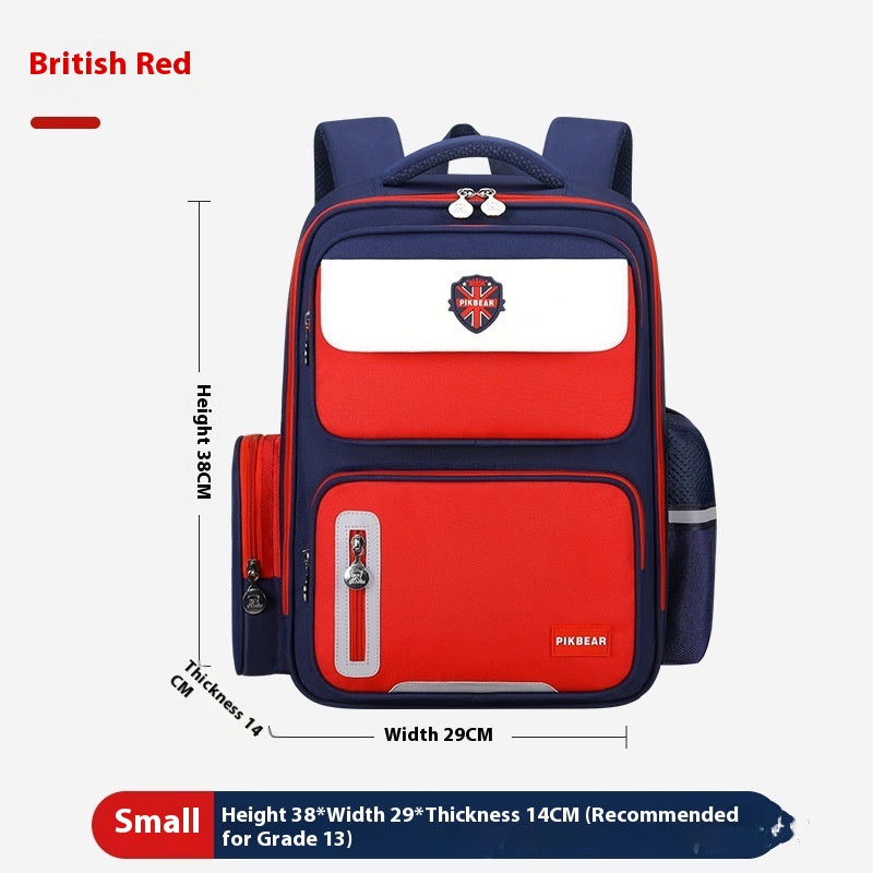 PIKBEAR Waterproof Kids School Backpack – Ergonomic Burden-Relief Bag for Primary School Students