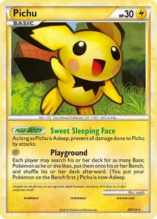 Pichu 28/123 - HeartGold SoulSilver