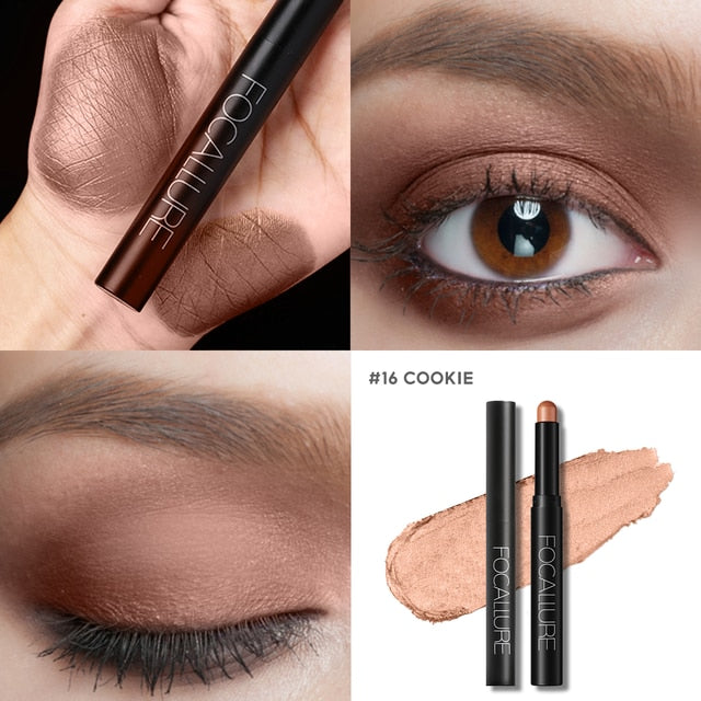 Focallure 2-in-1 Eyeshadow & Eyeliner Pencil – Shimmer Metallic Colours (15 Shades)