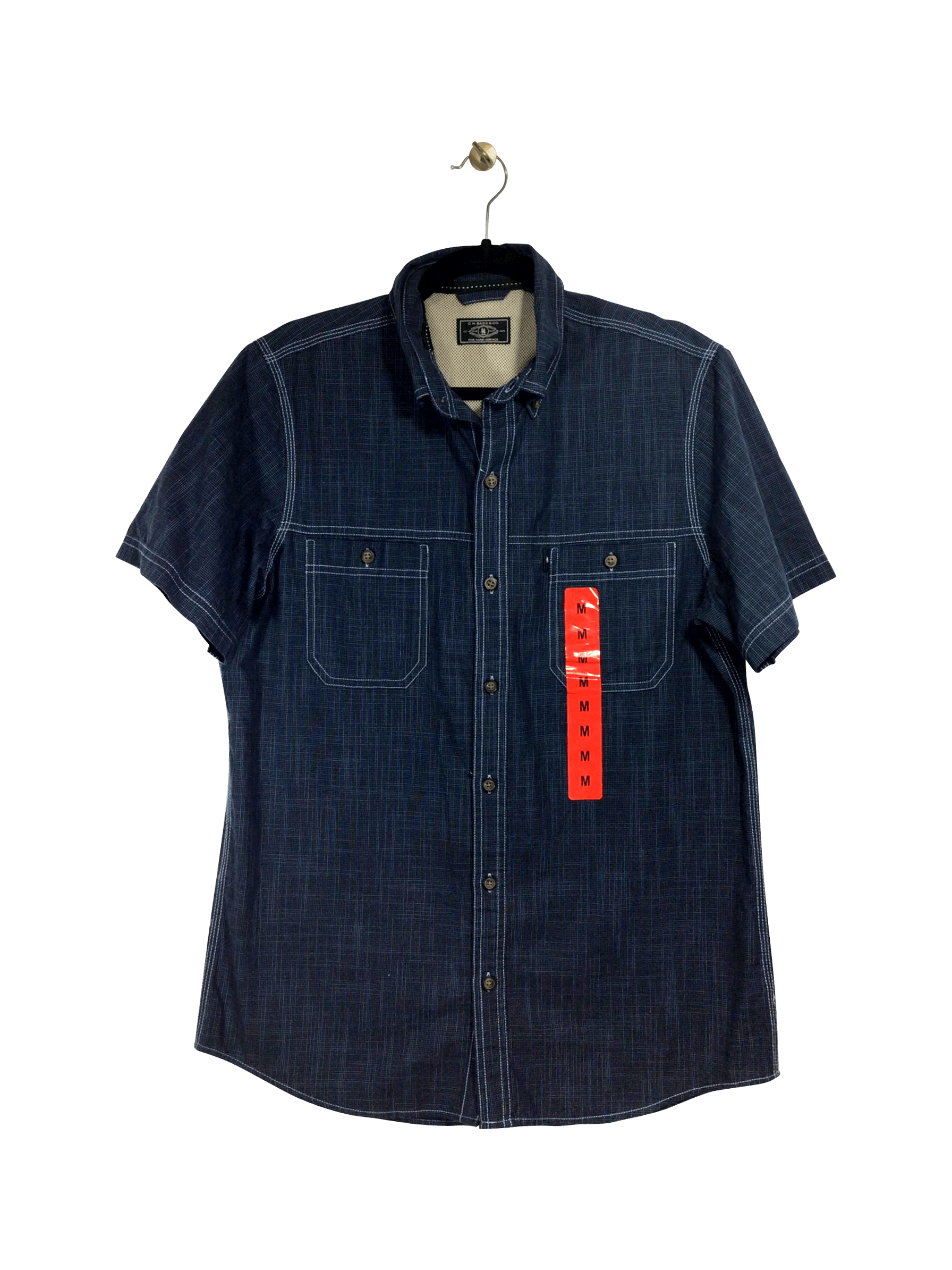 G.H. BASS & CO. Button-down Top Regular fit in Blue - M