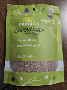 Mumm's Sprouting Seeds - Organic Alflafa Seed (125g)