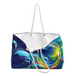 Colorful Soap Bubbles Weekender Bag | Vibrant Bubble Print Large Tote Bag