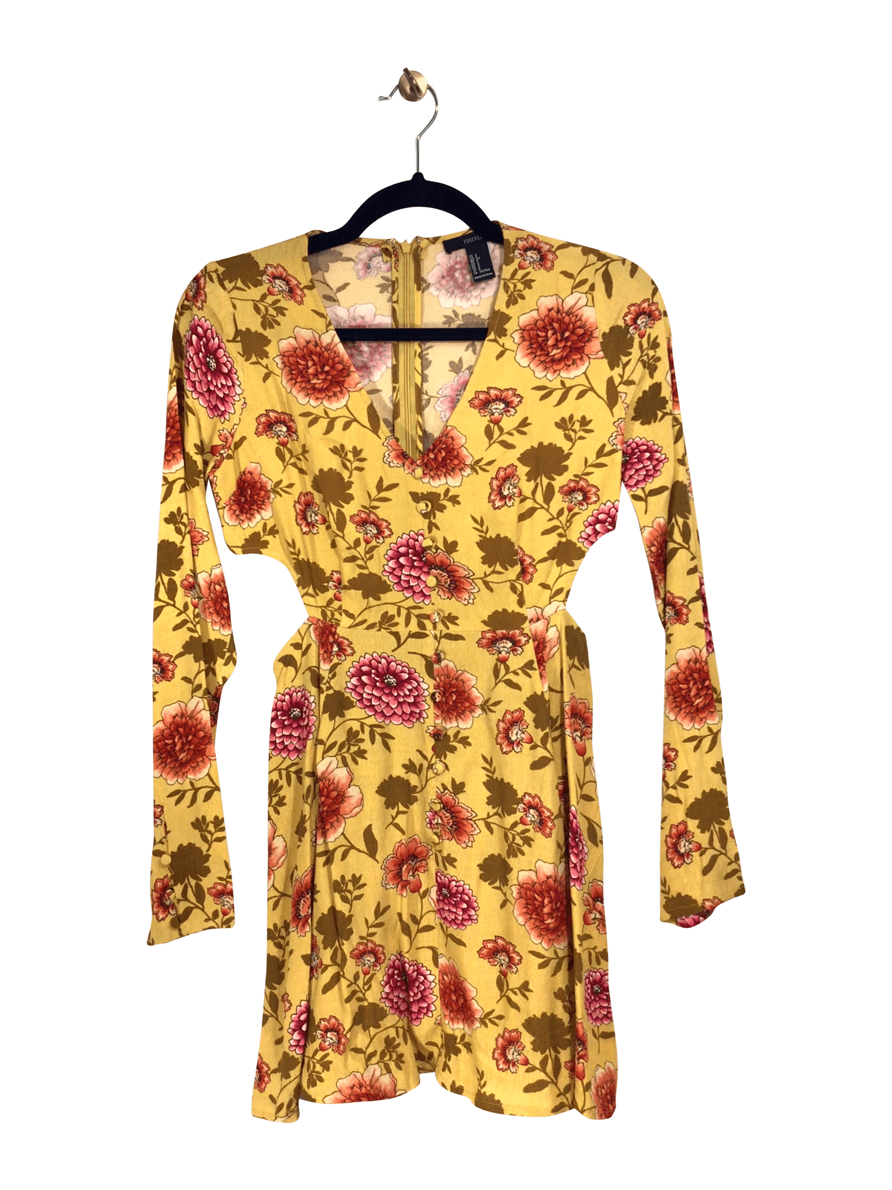 FOREVER 21 Wrap Dress Regular fit in Yellow - S