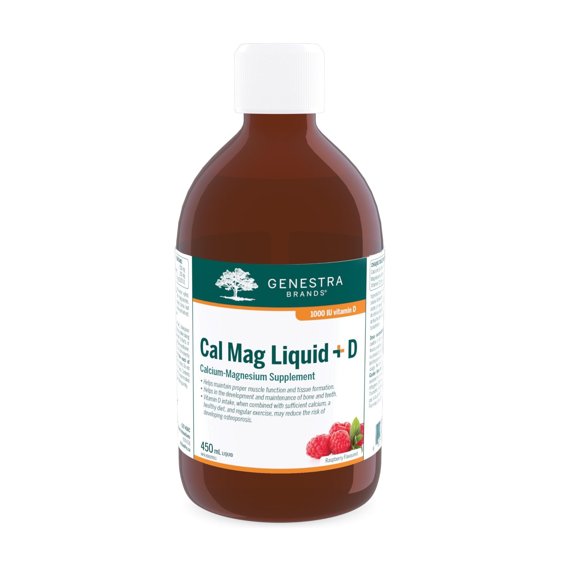 Genestra Brands - Cal Mag Raspberry Liquid (450ml)