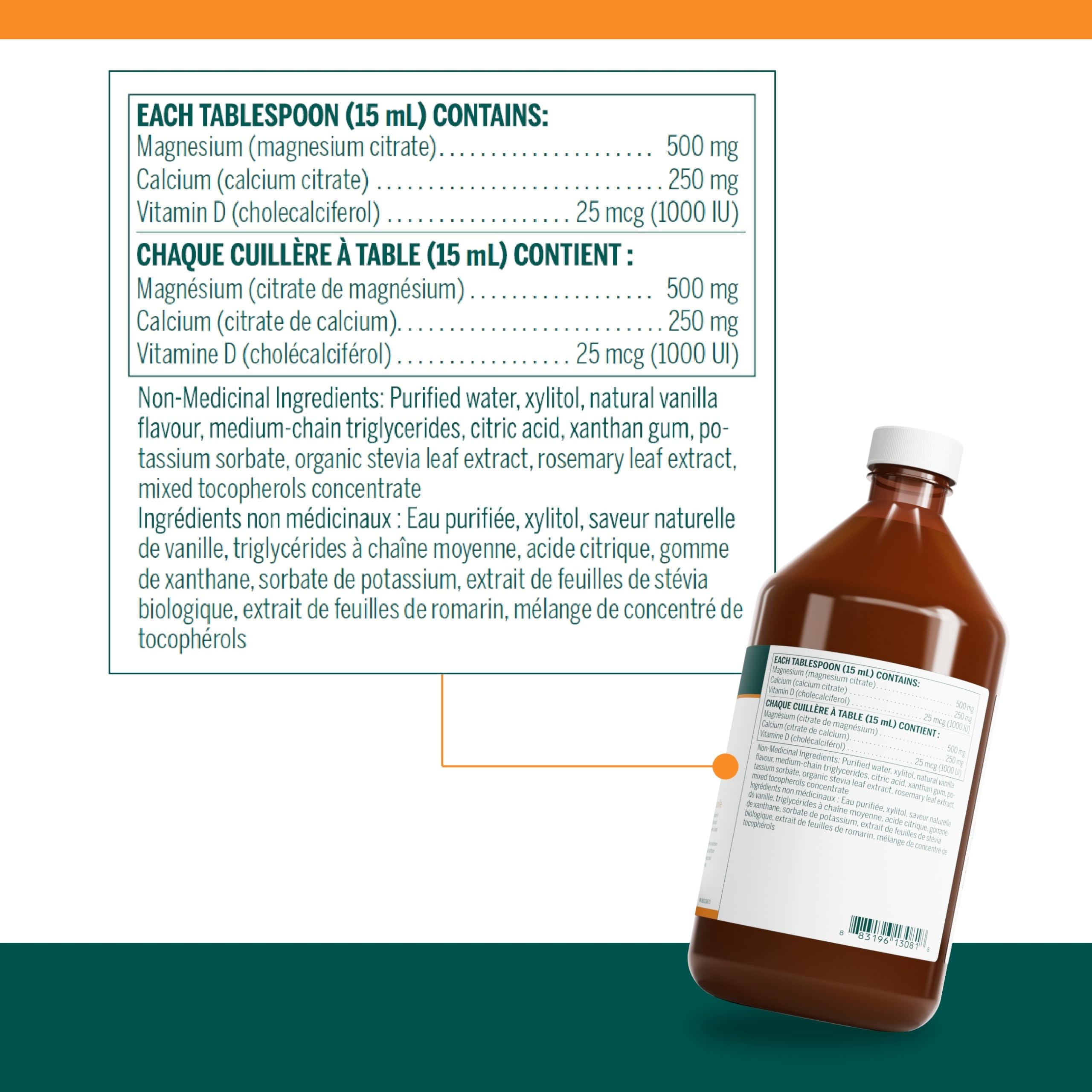 Genestra Brands - Mag Cal Vanilla Liquid (450ml)