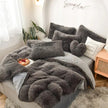 Mink Velvet Four Piece Set Long Plush Crystal Velvet Duvet Cover