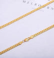 Men Necklace Gold Tone Snake Chain