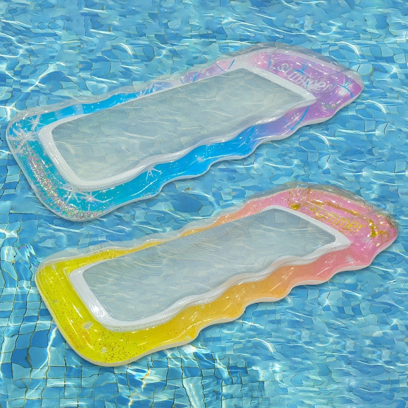 PVC Thick Sequins Wave Inflatable Floating Row