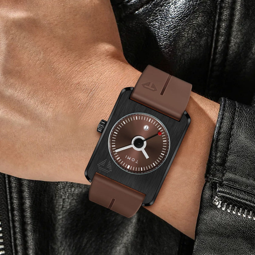Square Calendar Watch for Men & Women – Sporty Quartz Wristwatch