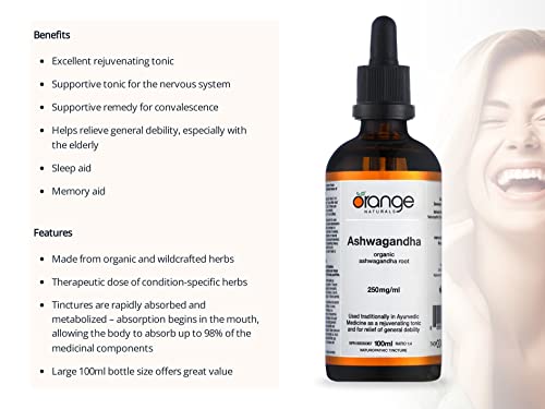 Orange Naturals - Ashwagandha Tincture (100ml)