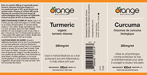Orange Naturals - Turmeric Tincture (100ml)