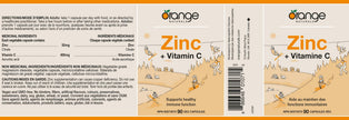 Orange Naturals - Zinc + Vitamin C (90caps)