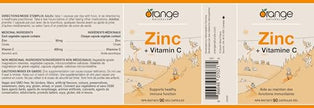 Orange Naturals - Zinc + Vitamin C (90caps)
