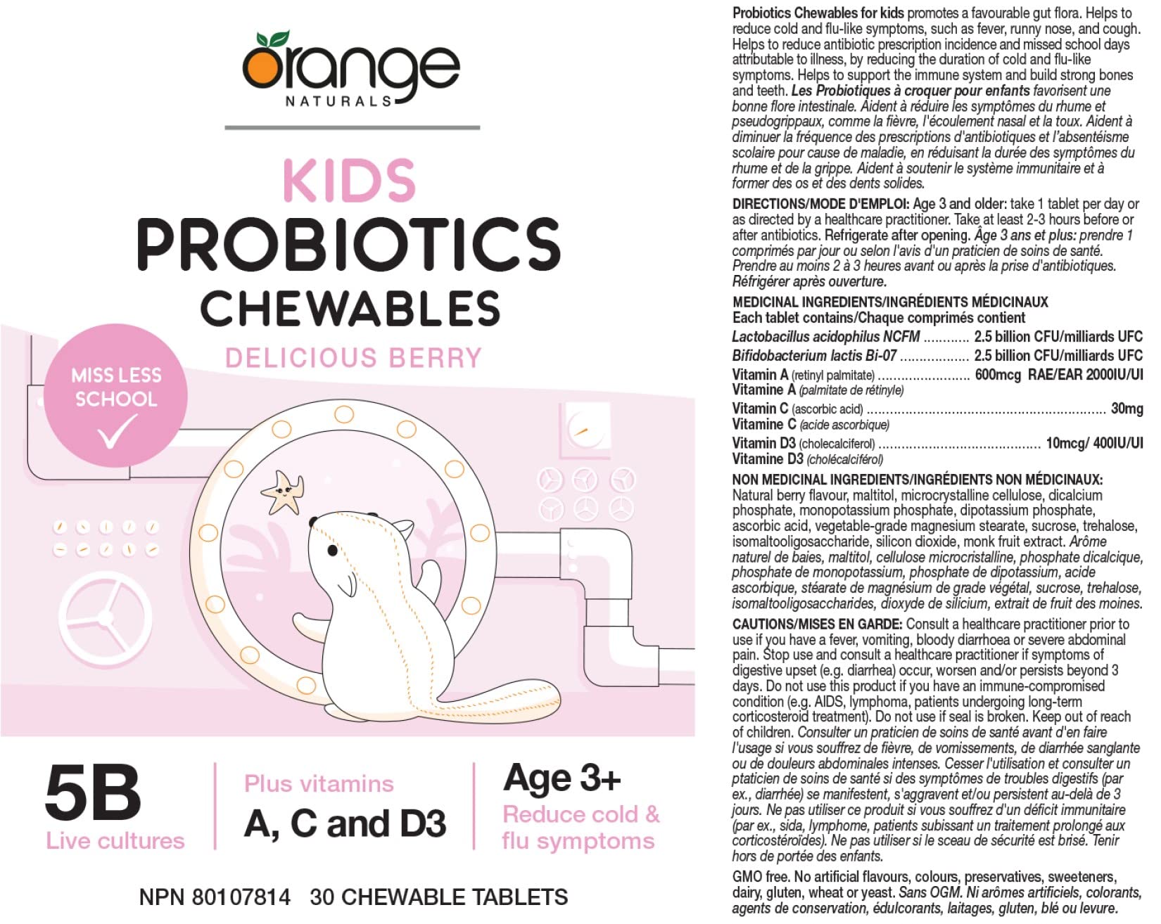 Orange Naturals - Kids Probiotics (100g)