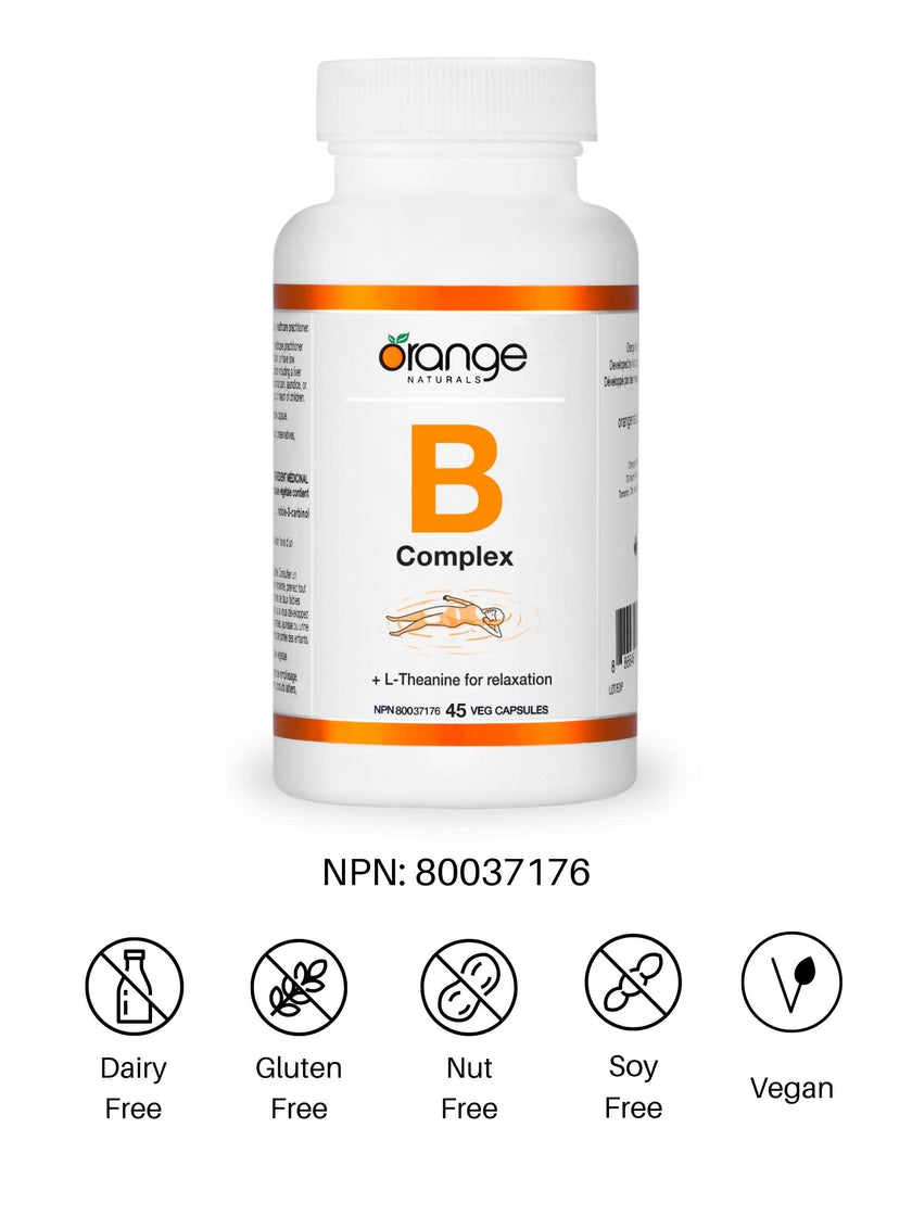 Orange Naturals - B-Complex With L-theanine (45vcap)