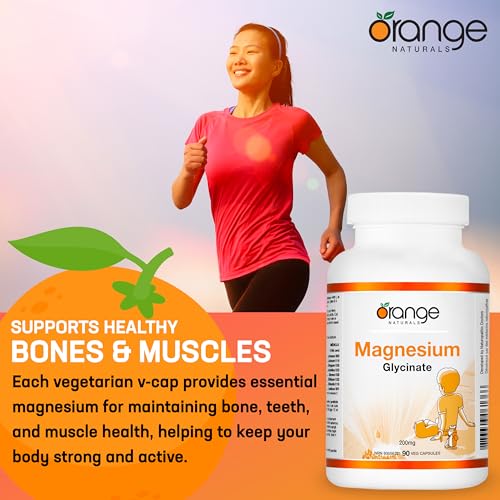 Orange Naturals - Magnesium Glycinate 200mg (90vcap)