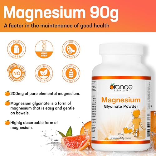 Orange Naturals - Magnesium Glycinate Powder (90g)