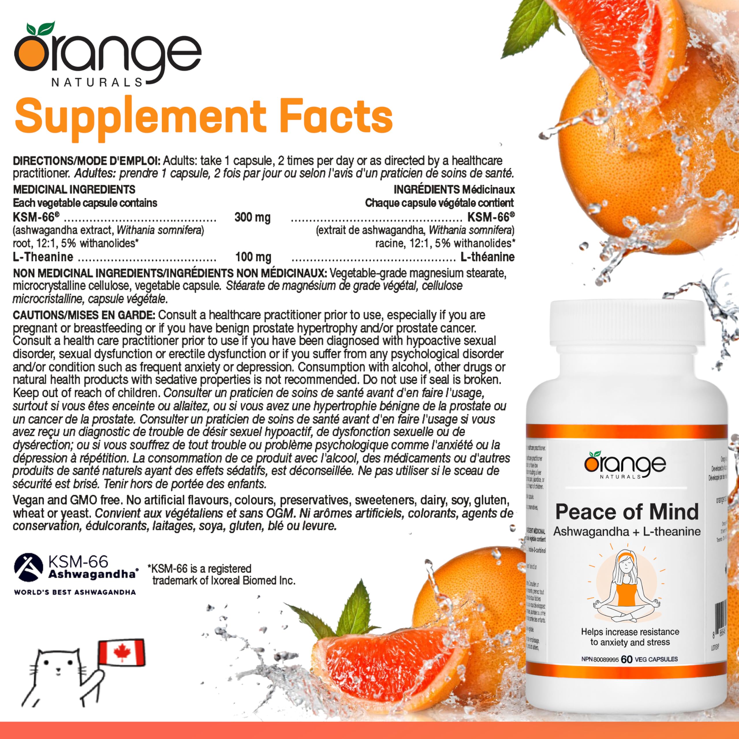 Orange Naturals - Peace Of Mind (60vcap)