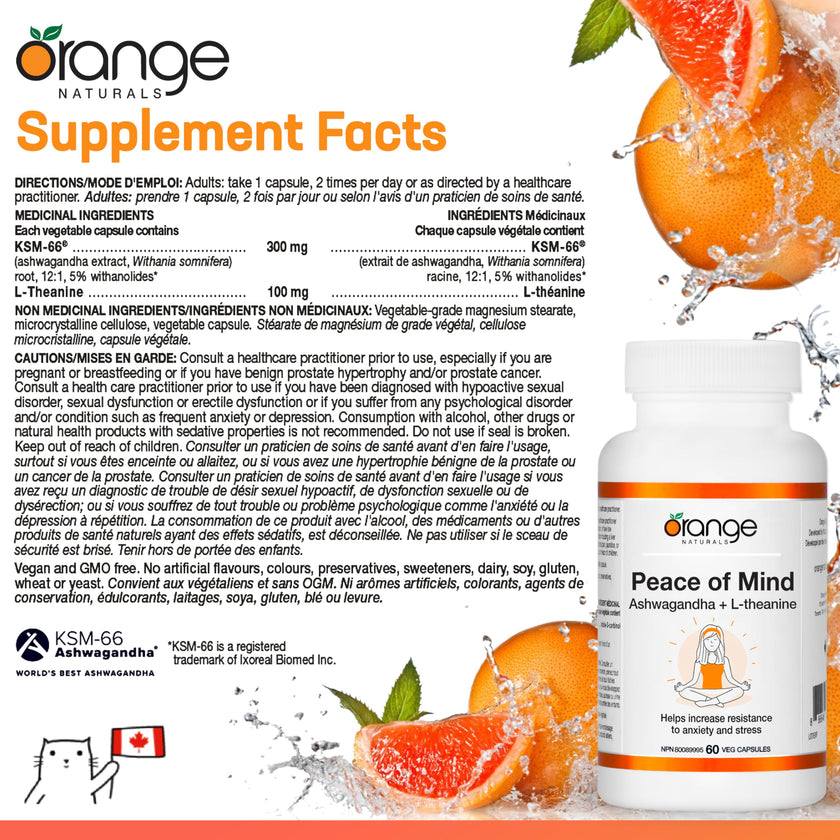 Orange Naturals - Peace Of Mind (60vcap)