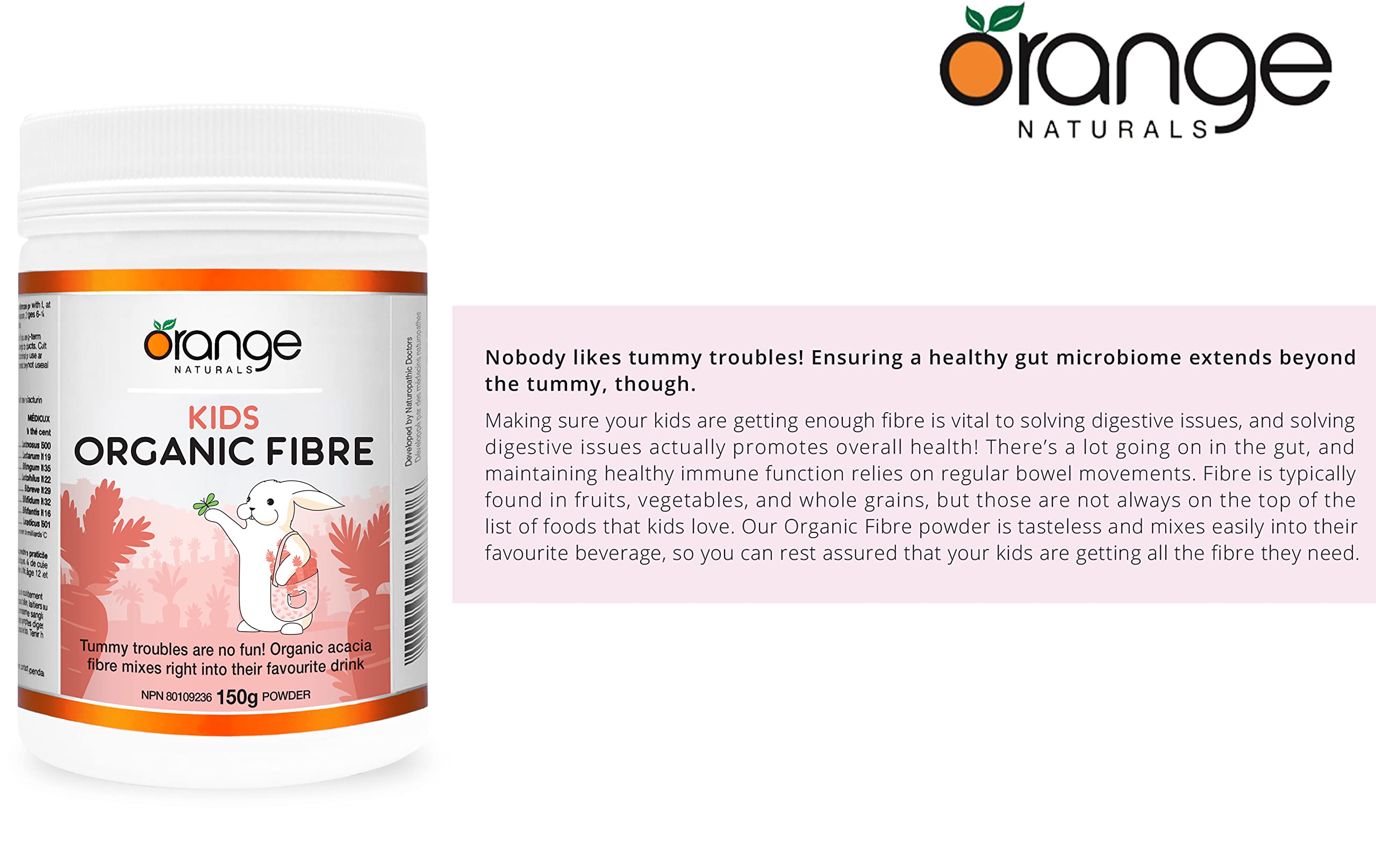 Orange Naturals - Kids Organic Fibre (150g)