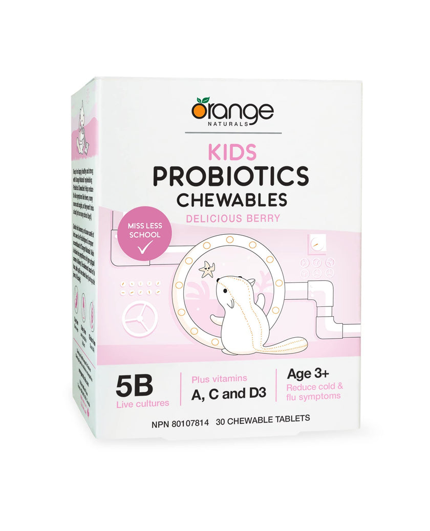 Orange Naturals - Kids Probiotics Chewables - Berry (30vcap)