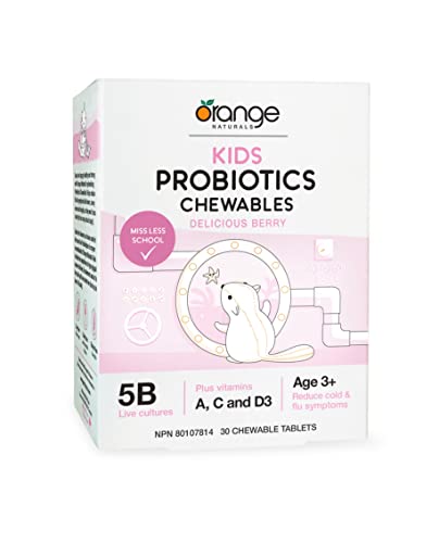 Orange Naturals - Kids Probiotics Chewables - Berry (30vcap)