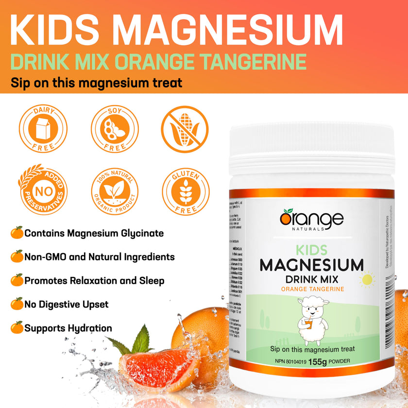 Orange Naturals - Kids Magnesium Drink Mix (155g)