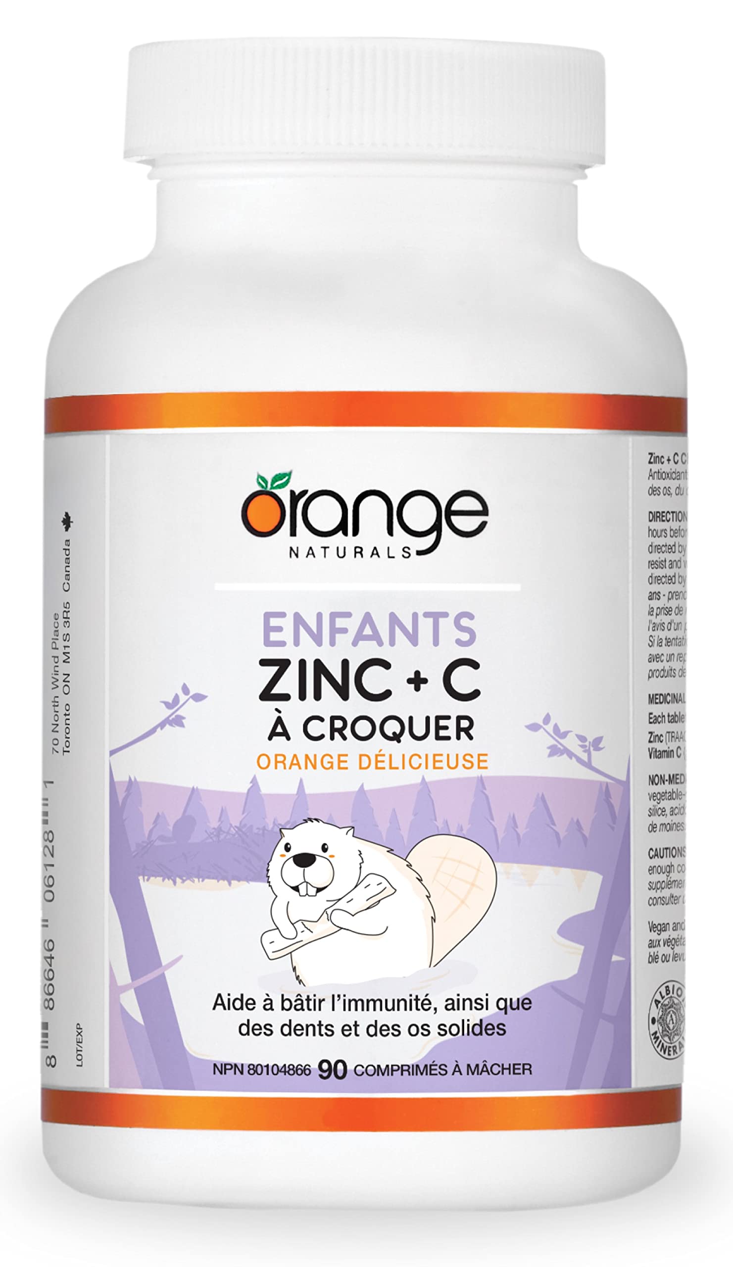Orange Naturals - Kids Zinc + C Chewables (90vcap)
