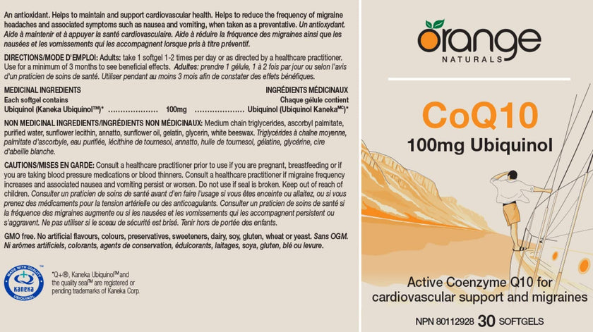 Orange Naturals - CoQ10 100mg (30sg)