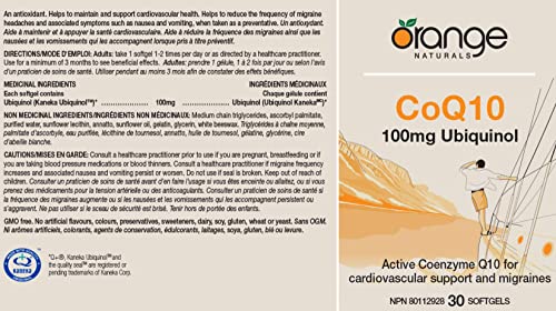 Orange Naturals - CoQ10 100mg (30sg)
