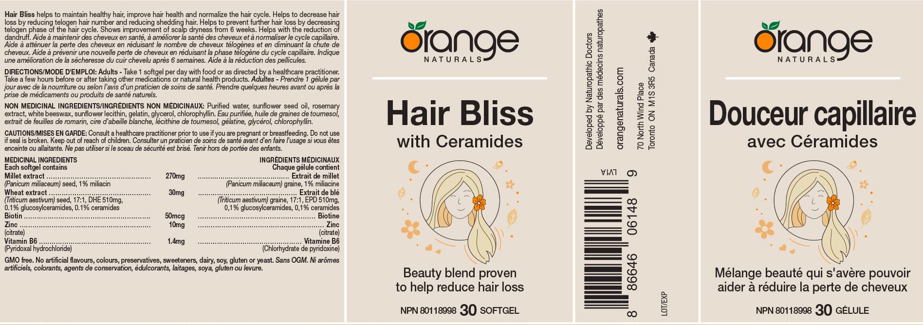 Orange Naturals - Hair Bliss (30sg)