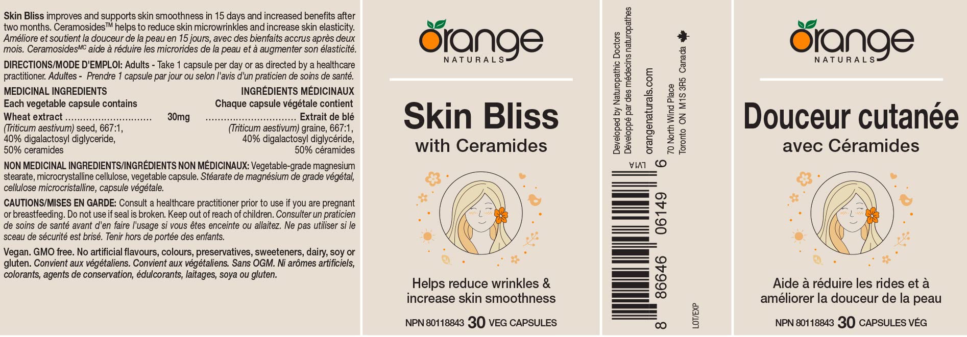 Orange Naturals - Skin Bliss (30vcap)