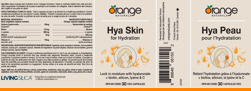 Orange Naturals - Hya Skin for Hydration (30vcap)