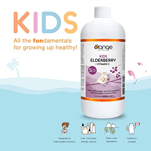 Orange Naturals - Kids Elderberry + Vitamin C (450ml)