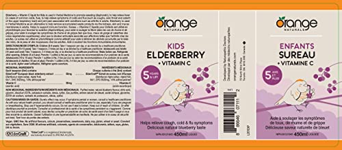 Orange Naturals - Kids Elderberry + Vitamin C (450ml)