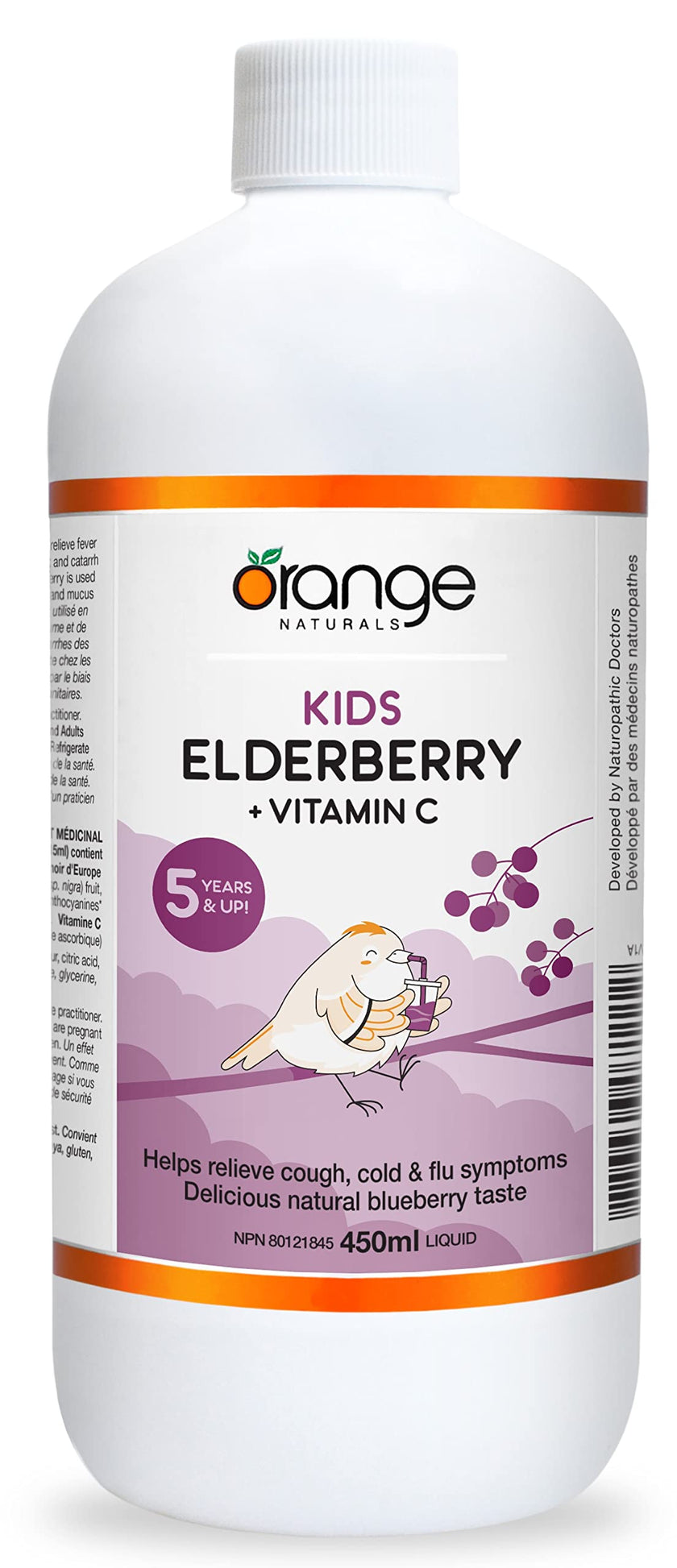 Orange Naturals - Kids Elderberry + Vitamin C (450ml)