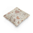 Scattered Hearts Woven Pillow | Boho Vintage Heart Pattern Cushion