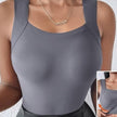 Women's Seamless Thermal Vest – Built-In Bra, Nylon, S–6XL | Multiple Colours
