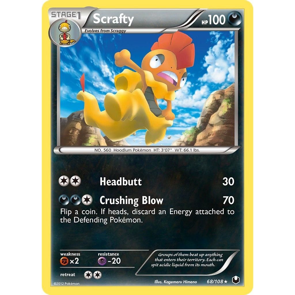 Scrafty (68/108) (DEX)